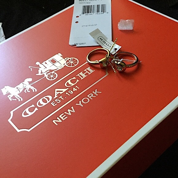 ๐COACH STONE RING SET๐๐ ๐ - Picture 4 of 6